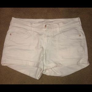Old Navy Boyfriend White Shorts